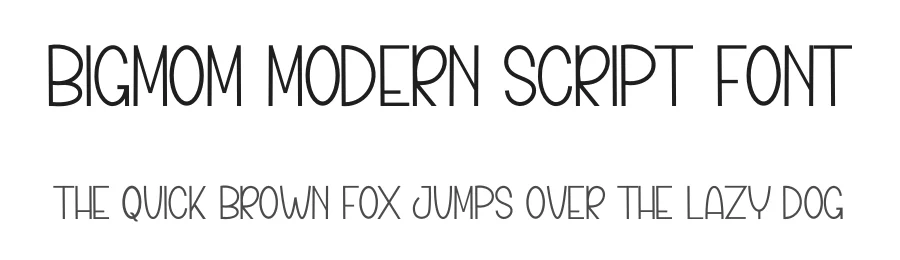 Bigmom Modern Script Font by inermediaSTUDIO — Display Font