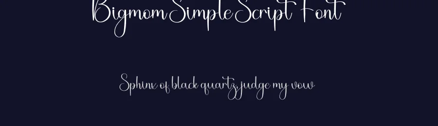 Bigmom Simple Script Font by freshtypeink — Script Handwritten Font — thumbnail 2