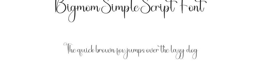 Bigmom Simple Script Font by freshtypeink — Script Handwritten Font