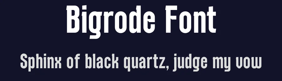 Bigrode Font by Sronstudio — Display Font — thumbnail 2