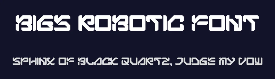 Bigs Robotic Font by figuree — Display Font — thumbnail 2