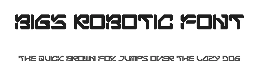 Bigs Robotic Font by figuree — Display Font