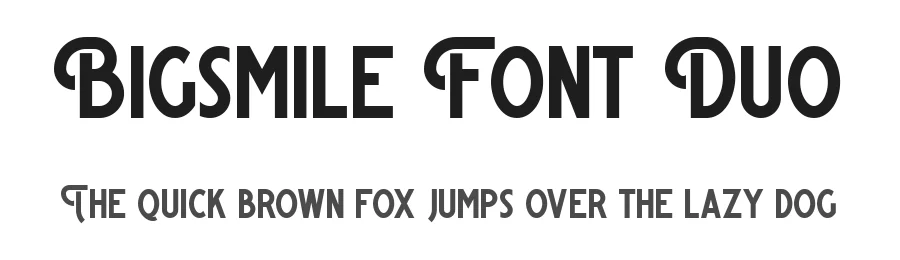 Bigsmile Font Duo by iqrotype — Sans Serif Font