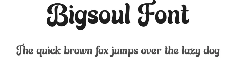 Bigsoul Font by Rantautype — Script Handwritten Font