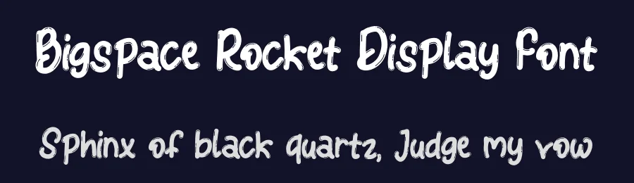 Bigspace Rocket Display Font by Dhabee — Script Handwritten Font — thumbnail 2