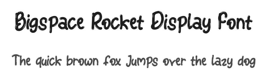Bigspace Rocket Display Font by Dhabee — Script Handwritten Font