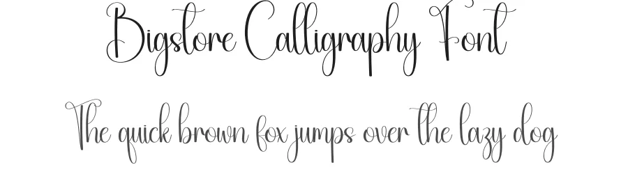 Bigstore Calligraphy Font by creativeletter — Script Handwritten Font
