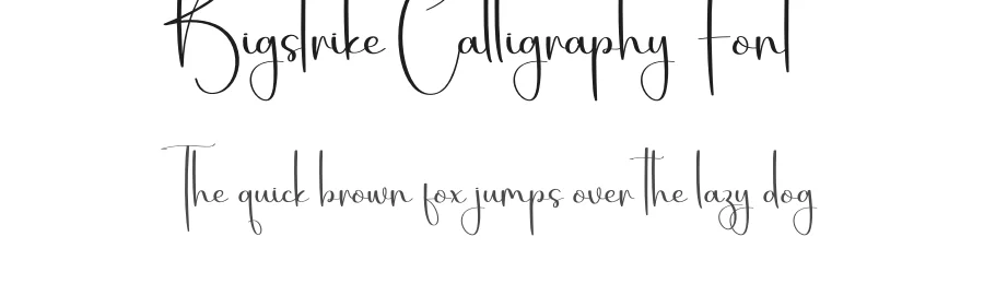 Bigstrike Calligraphy Font by creativeletter — Script Handwritten Font