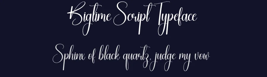 Bigtime Script Typeface by creativeletter — Script Handwritten Font — thumbnail 2