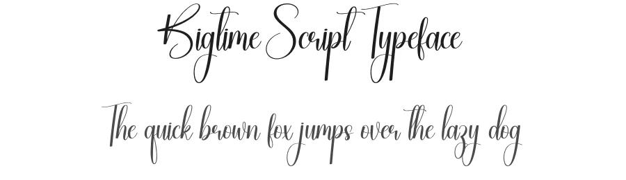 Bigtime Script Typeface by creativeletter — Script Handwritten Font
