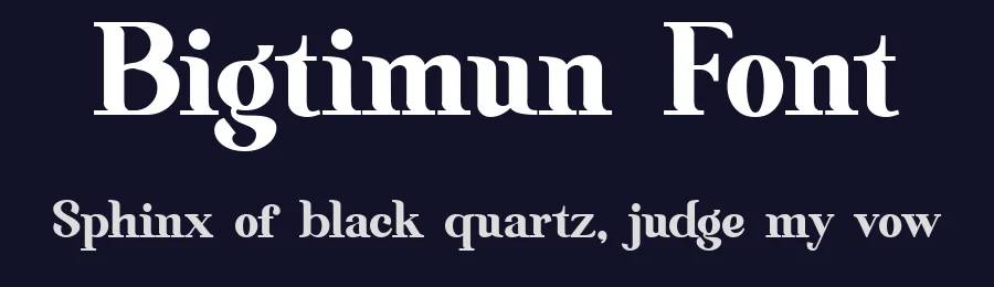 Bigtimun Font by bearydsgn — Display Font — thumbnail 2