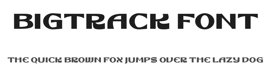 Bigtrack Font by Din Studio — Display Font
