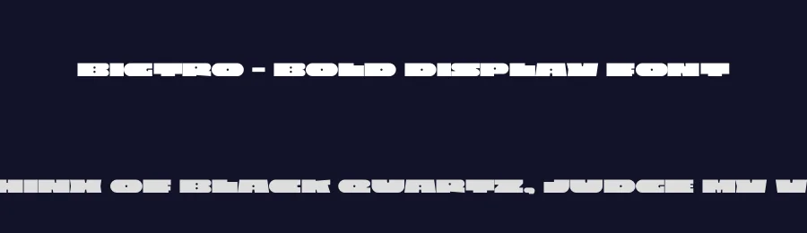 Bigtro – Bold Display Font by limitype — Display Font — thumbnail 2