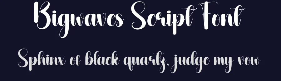 Bigwaves Script Font by andikastudio — Script Handwritten Font — thumbnail 2