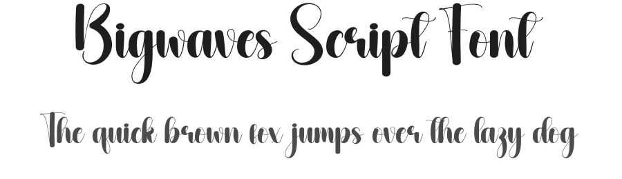 Bigwaves Script Font by andikastudio — Script Handwritten Font