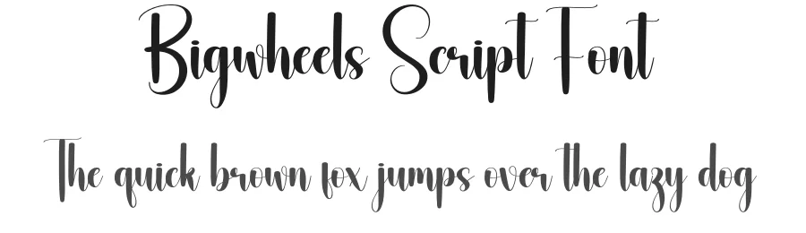 Bigwheels Script Font by andikastudio — Script Handwritten Font