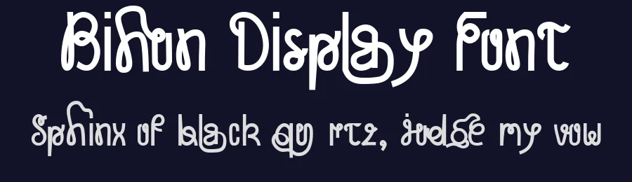 Bihun Display Font by jetsmax — Decorative Font — thumbnail 2
