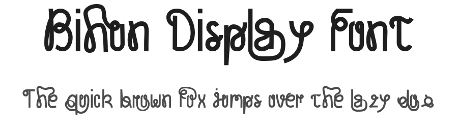 Bihun Display Font by jetsmax — Decorative Font