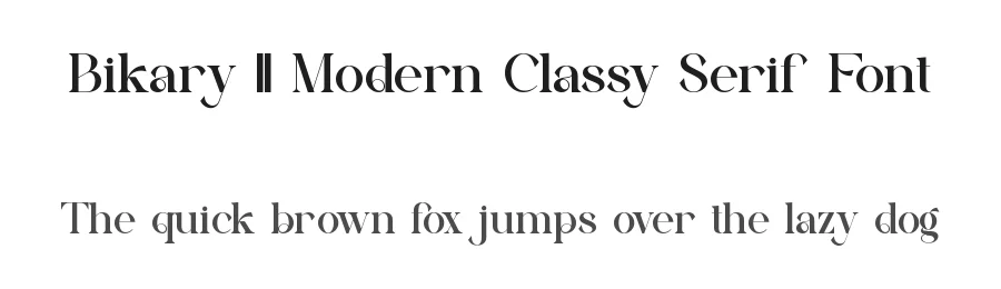 Bikary || Modern Classy Serif Font by ErmediaStudio — Serif Font