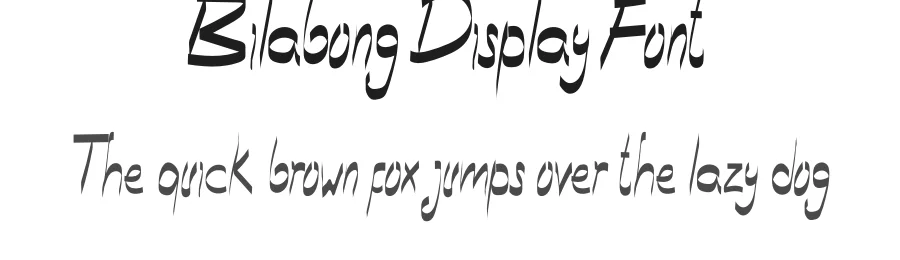 Bilabong Display Font by inermediaSTUDIO — Display Font