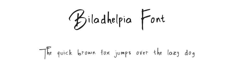 Biladhelpia Font by madeDeduk — Script Handwritten Font