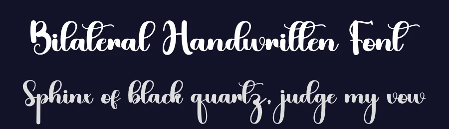 Bilateral Handwritten Font by inermediaSTUDIO — Script Handwritten Font — thumbnail 2