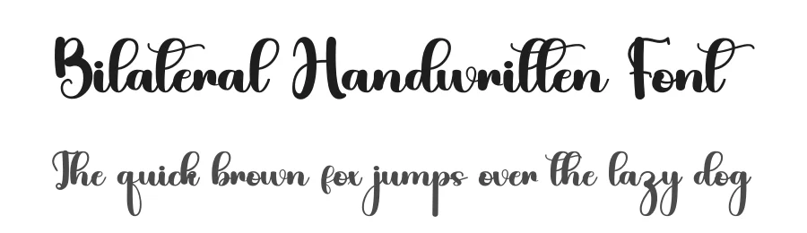 Bilateral Handwritten Font by inermediaSTUDIO — Script Handwritten Font