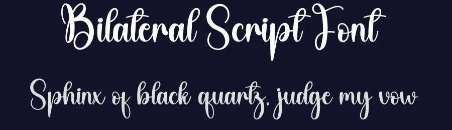 Bilateral Script Font by creativeletter — Script Handwritten Font — thumbnail 2
