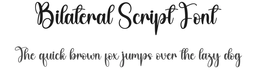 Bilateral Script Font by creativeletter — Script Handwritten Font