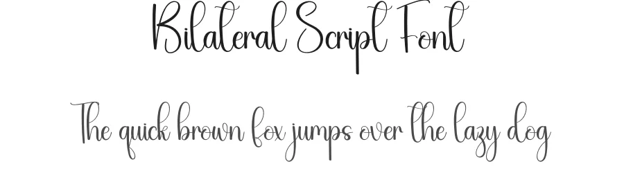 Bilateral Script Font by creativeletter — Script Handwritten Font