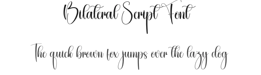 Bilateral Script Font by creativeletter — Script Handwritten Font