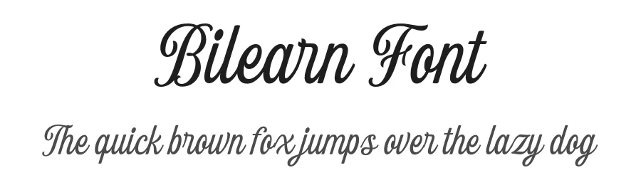 Bilearn Font by Letterhend Studio — Script Handwritten Font