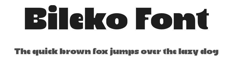 Bileko Font by MaikoHatta — Display Font
