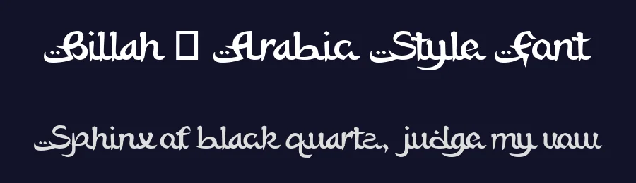 Billah – Arabic Style Font by afkaristudio — Script Handwritten Font — thumbnail 2