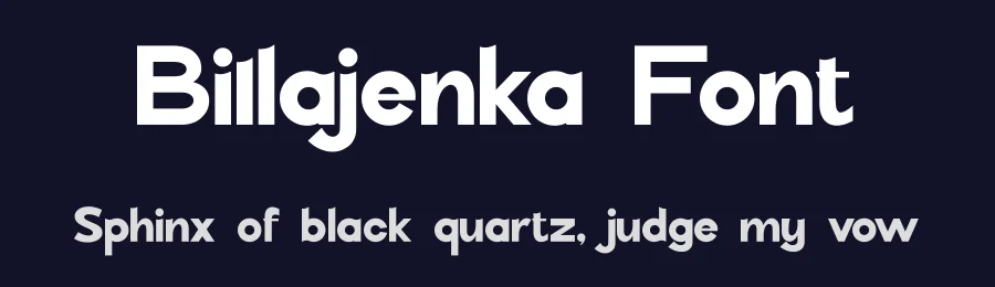 Billajenka Font by Basnistudio — Sans Serif Font — thumbnail 2