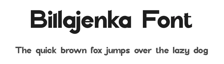 Billajenka Font by Basnistudio — Sans Serif Font