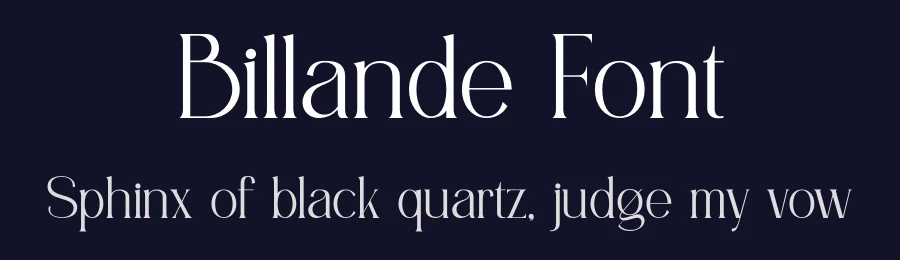 Billande Font by SlideShoot — Serif Font — thumbnail 2