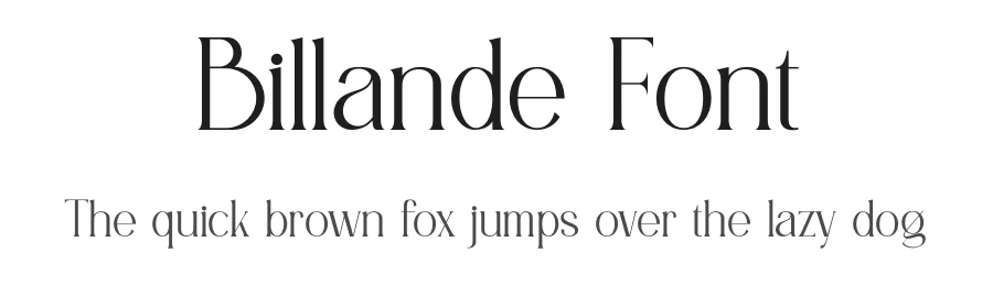 Billande Font by SlideShoot — Serif Font