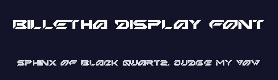 Billetha Display Font by fontkong — Display Font — thumbnail 2