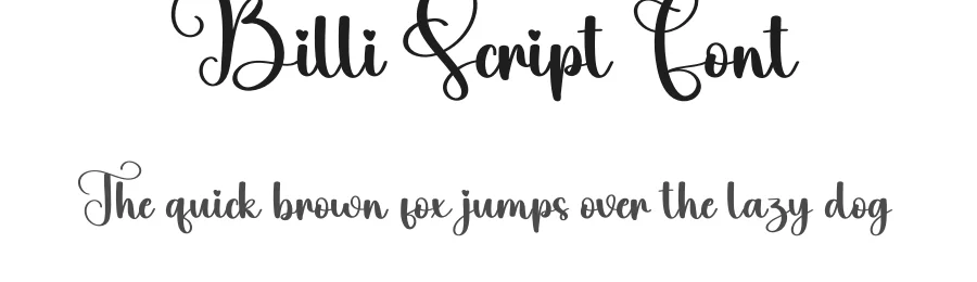 Billi Script Font by creativeletter — Script Handwritten Font