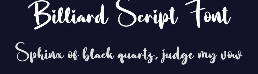 Billiard Script Font by creativeletter — Script Handwritten Font — thumbnail 2
