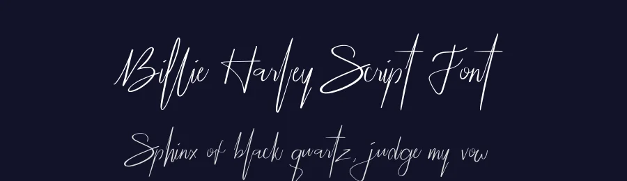 Billie Harley Script Font by Alfiyan — Script Handwritten Font — thumbnail 2