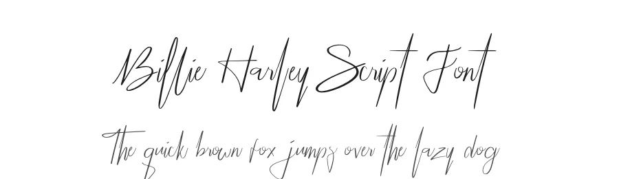 Billie Harley Script Font by Alfiyan — Script Handwritten Font
