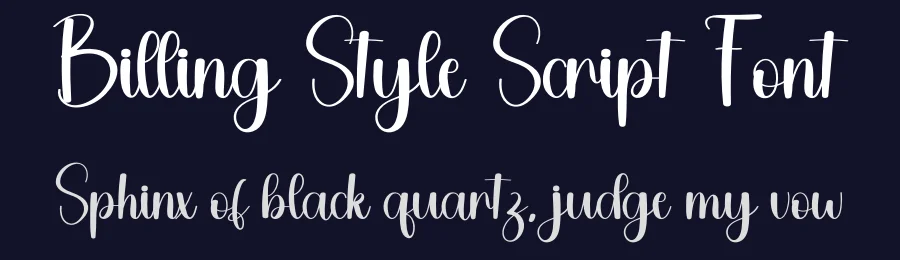 Billing Style Script Font by freshtypeink — Script Handwritten Font — thumbnail 2