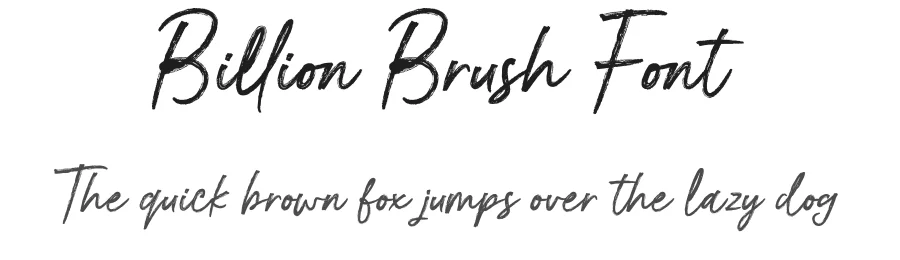 Billion Brush Font by gatype — Script Handwritten Font