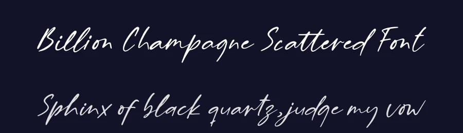 Billion Champagne Scattered Font by letterenastudios — Script Handwritten Font — thumbnail 2