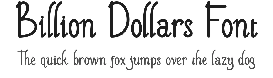 Billion Dollars Font by edricstudio — Display Font