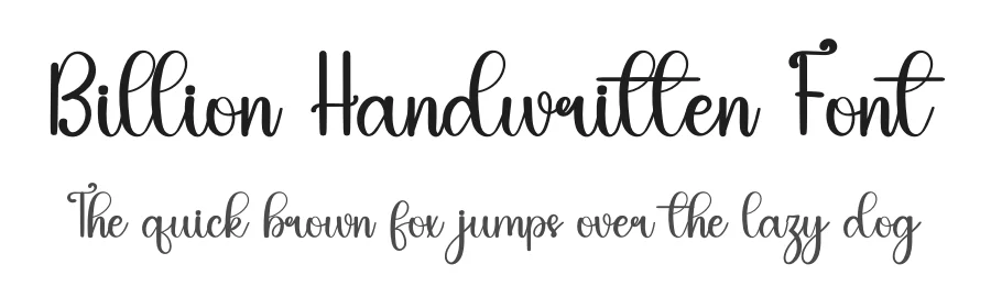Billion Handwritten Font by inermediaSTUDIO — Script Handwritten Font