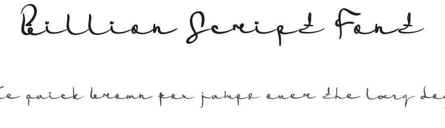 Billion Script Font by levincreative — Script Handwritten Font