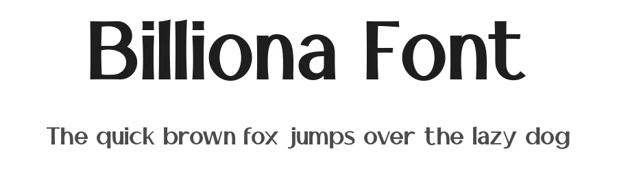 Billiona Font by Wasabib Type Foundry — Sans Serif Font